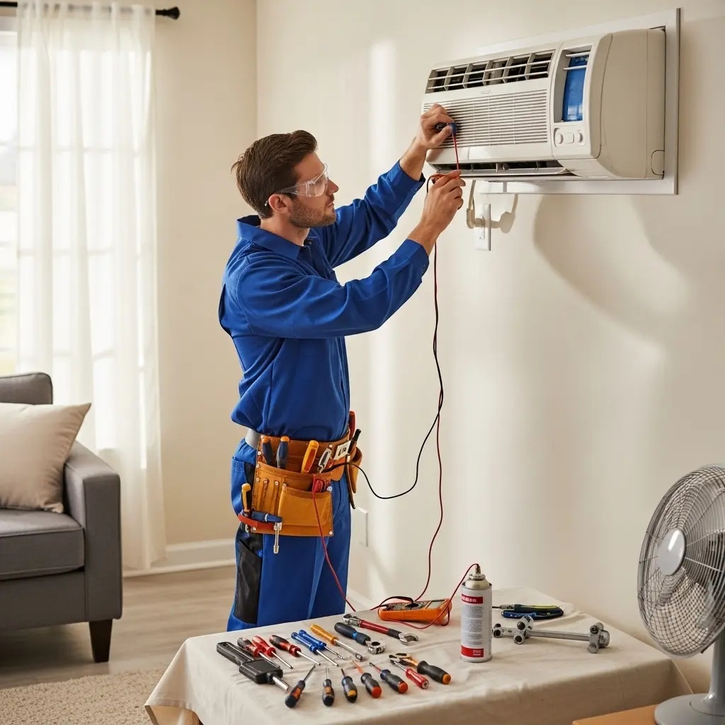 Akhisar Grundig Grundig klima gaz dolumu ve bakım – Enerji verimliliği artırıldı. - Teknik servis örneği